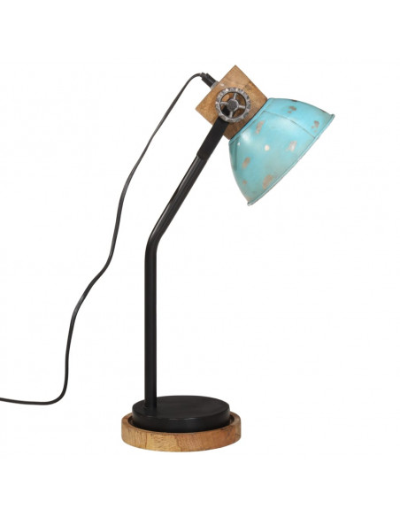 Lampada da Scrivania 25 W Blu Anticato 18x18x60 cm E27