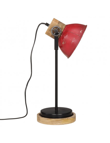 Lampada da Scrivania 25 W Rosso Anticato 17x17x50 cm E27