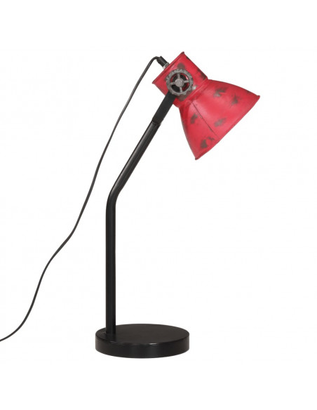 Lampada da Scrivania 25 W Rosso Anticato 17x17x60 cm E27