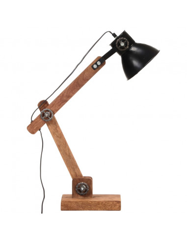 Lampada da Scrivania Industriale Nera Rotonda 58x18x90 cm E27