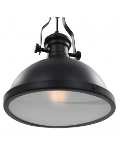 Lampada da Soffitto Nera Rotonda E27