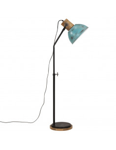 Lampada da Terra 25 W Blu Anticato 30x30x100-150 cm E27