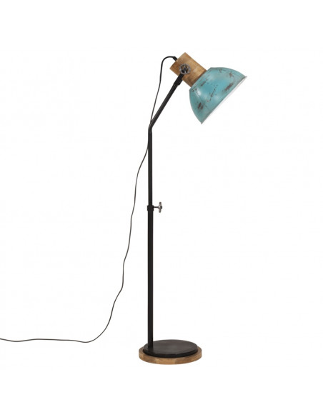 Lampada da Terra 25 W Blu Anticato 30x30x100-150 cm E27