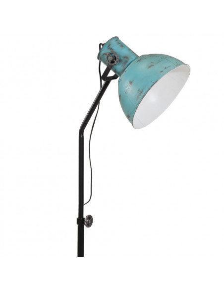 Lampada da Terra 25 W Blu Anticato 30x30x90-150 cm E27