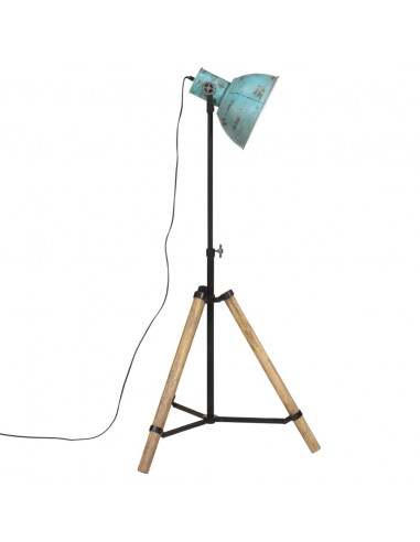 Lampada da Terra 25 W Blu Anticato 75x75x90-150 cm E27