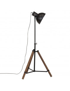 Lampada da Terra 25 W Nera 75x75x90-150 cm E27