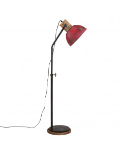 Lampada da Terra 25 W Rosso Anticato 30x30x100-150 cm E27