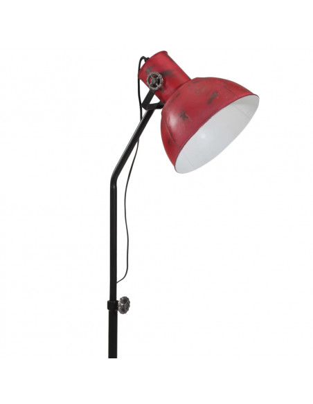Lampada da Terra 25 W Rosso Anticato 30x30x90-150 cm E27