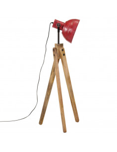 Lampada da Terra 25 W Rosso Anticato 45x45x120 cm E27