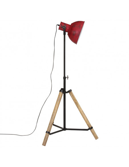 Lampada da Terra 25 W Rosso Anticato 75x75x90-150 cm E27