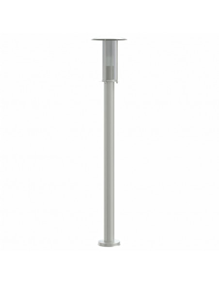 Lampada da Terra per Esterni Argento 100 cm in Acciaio Inox