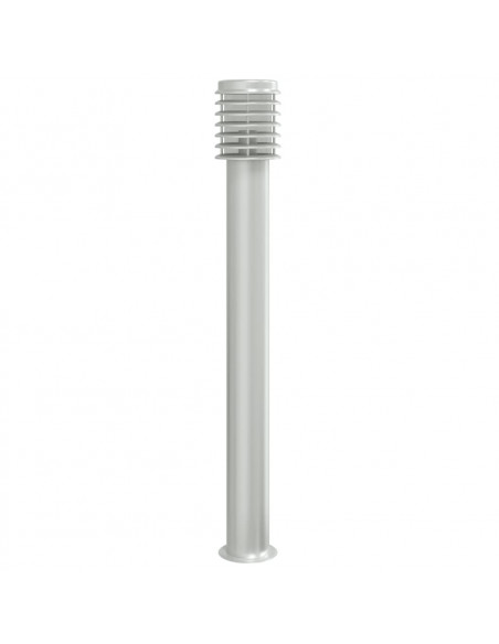Lampada da Terra per Esterni Argento 110 cm in Acciaio Inox
