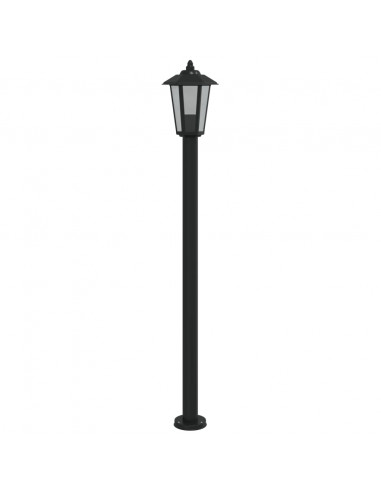 Lampada da Terra per Esterni Argento 120 cm in Acciaio Inox