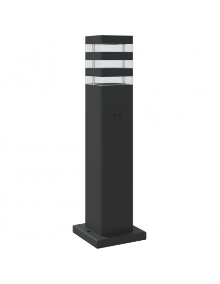 Lampada da Terra per Esterni Nera 50 cm in Alluminio