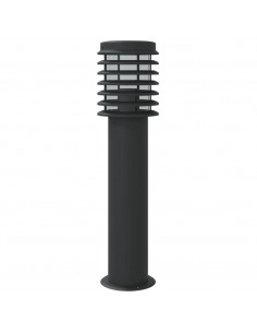 Lampada da Terra per Esterni Nera 60 cm in Acciaio Inox