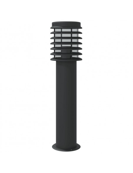 Lampada da Terra per Esterni Nera 60 cm in Acciaio Inox