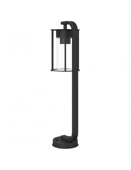 Lampada da Terra per Esterni Nera 60 cm in Acciaio Inox