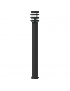 Lampada da Terra per Esterni Sensore Nera 110 cm in Acciaio