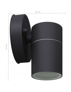 Lampada LED da Parete 2 pz Acciaio Inox Proiezione Basso