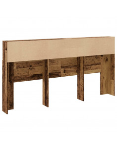 Testiera con Contenitore Legno Antico 200x19x103,5cm Truciolato