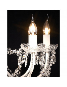 Lampadario classico vetro 1600 cristalli, a sospensione