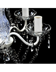 Lampadario con 5 Lampadine Trasparente