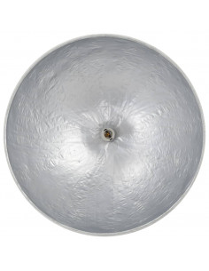 Lampadario da Soffitto Bianco e Argento Ø50 cm E27