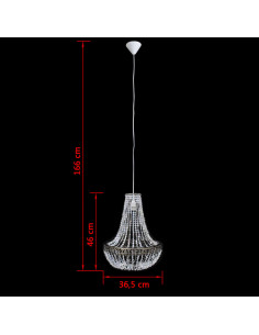 Lampadario da Soffitto in Cristallo 36,5 x 46 cm