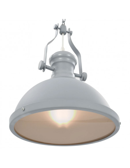 Lampadario Grigio Rotondo E27