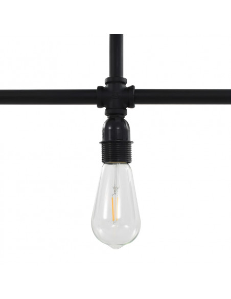 Lampadario Nero per 3 Lampadine E27