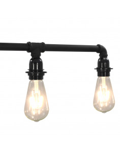 Lampadario Nero per 5 Lampadine E27