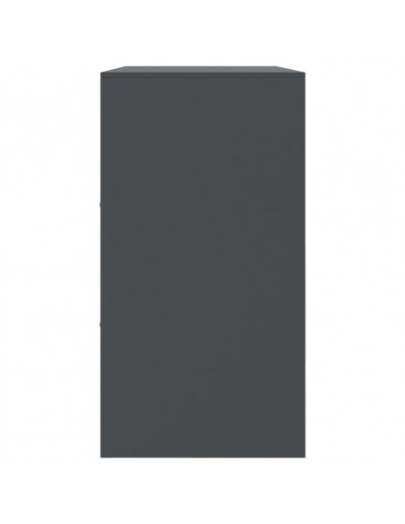 Credenza Antracite 99x39x73 cm in Acciaio