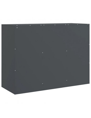 Credenza Antracite 99x39x73 cm in Acciaio