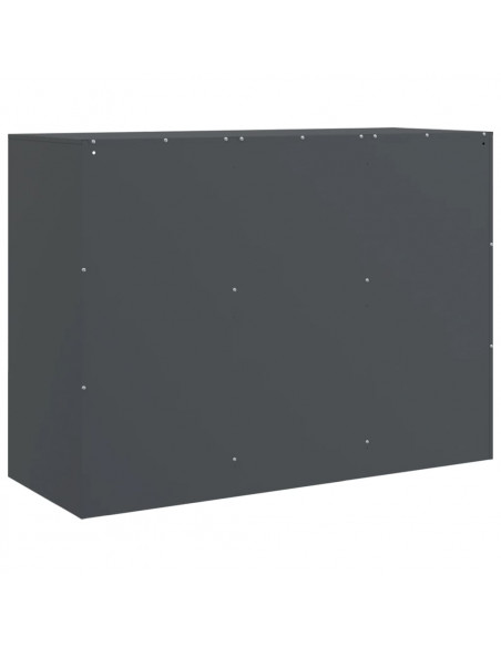 Credenza Antracite 99x39x73 cm in Acciaio