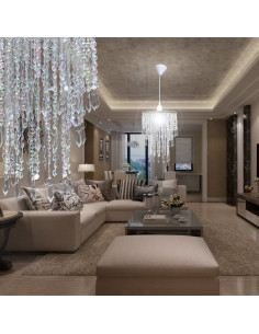 Lampadario Sospeso in Cristallo 22,5 x 30,5 cm