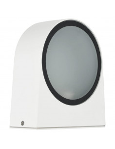 Lampade da Parete da Esterno 2 pz 11 W Bianche Rotonde