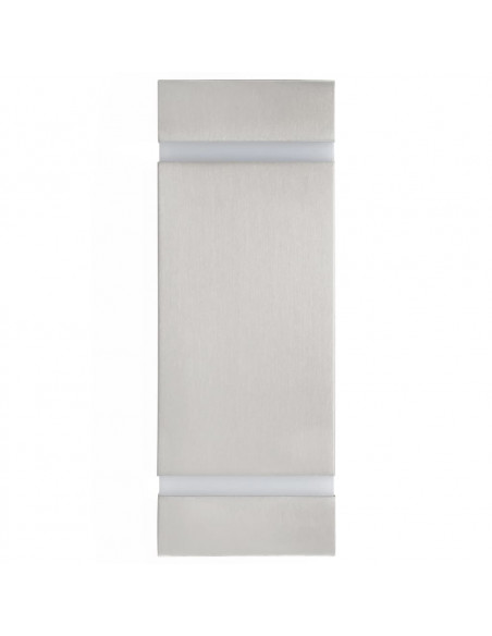 Lampade da Parete da Esterno 2 pz 35 W Argento Rettangolari