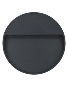 Lampade da Parete da Esterno a LED 2 pz 3 W Nere Rotonde