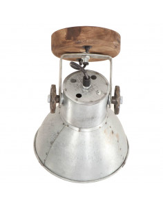 Lampade da Parete/Soffitto 2 pz Industriale Argento 20x25cm E27