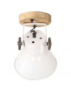 Lampade da Parete/Soffitto 2 pz Industriale Bianca 20x25 cm E27