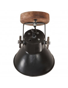 Lampade da Parete/Soffitto 2 pz Industriale Nere 20x25 cm E27