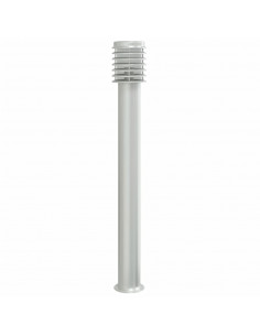Lampade da Terra per Esterni 3 pz Argento 110cm in Acciaio Inox