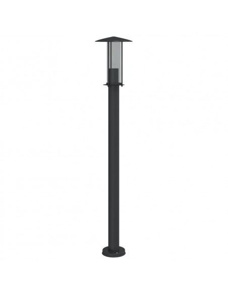 Lampade da Terra per Esterni 3 pz Nere 100 cm in Acciaio Inox
