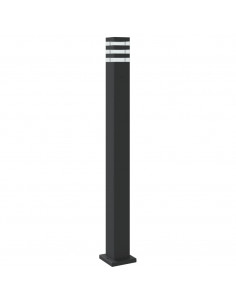 Lampade da Terra per Esterni 3pz Nere 110 cm in Alluminio