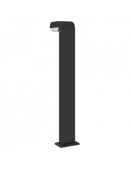 Lampade da Terra per Esterni 3pz Nere 80cm Alluminio Pressofuso