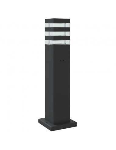 Lampade da Terra per Esterni Nera 50 cm in Alluminio
