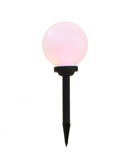Lampade Solari da Esterni Sferiche 3 pz LED RGB 20 cm