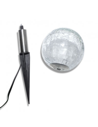 Lampioncini Solari a LED 3 pz con Picchetti e Pannelli Solari