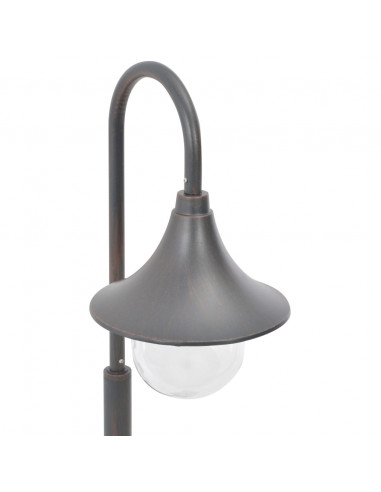 Lampione da Giardino E27 120 cm in Alluminio Bronzo