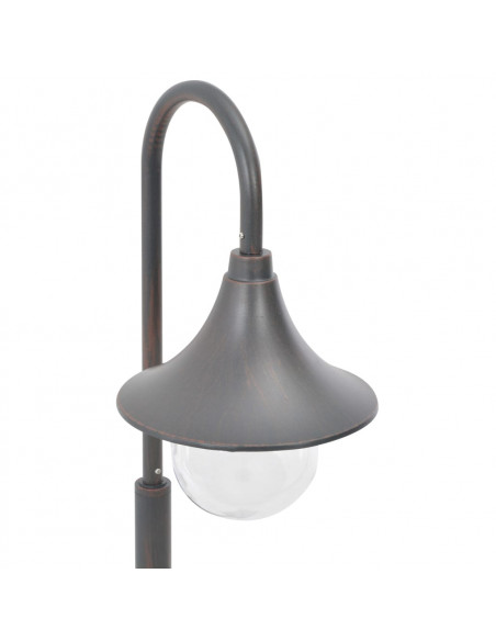 Lampione da Giardino E27 120 cm in Alluminio Bronzo